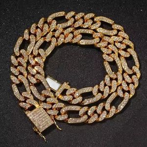 Cadena Cubana de Diamantes Estilo Hip Hop para Hombre, Collar con Diamantes Estilo Hip Hop - Product Image 1