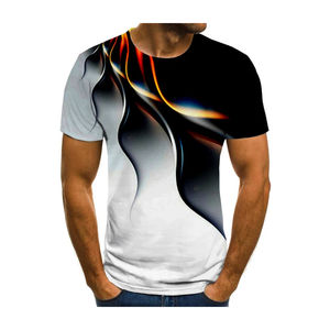 เสื้อยืดดีไซน์ล่าสุดแบบเรียบง่ายสำหรับผู้ชาย รับปักลายปักแบบกำหนดเอง พิมพ์ลายดิจิตอล โลโก้เสื้อยืด พิมพ์ลายแบบซับลิเมชั่นทั่วตัวเสื้อ - Product Image 4