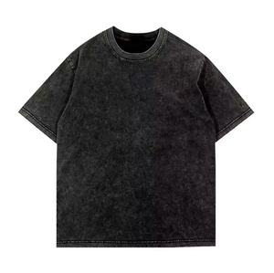 เสื้อยืดพรีเมียมทรงวินเทจฟอกสี ผู้ชาย สวมใส่สบาย ระบายอากาศได้ดี เหมาะสำหรับใส่ลำลอง รับผลิตตามแบบ OEM ออกแบบเองได้ สไตล์สตรีทแวร์ - Product Image 6