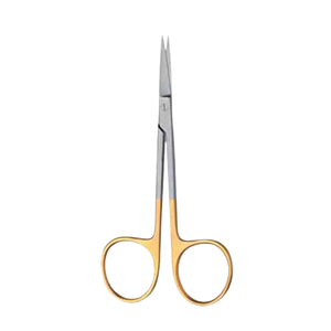 Ciseaux ophtalmiques microchirurgicaux professionnels en acier inoxydable TC Iris, réutilisables, certifiés CE, fabricant OEM Ariston - Product Image 2