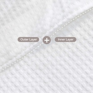 TERRALOOM GLOBAL Modern Hotel Cotton <b>Waffle</b> <b>Bathrobe</b> with Custom Logo Unisex Home Use Sizes S-XXL - Product Image 4