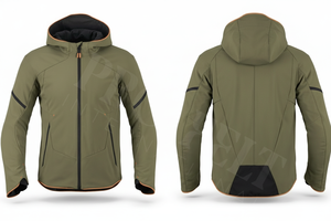 Veste softshell légère, imperméable, coupe-vent, thermique, respirante, à fermeture éclair, style unique, pour motard, idéale pour la conduite en extérieur. - Product Image 2