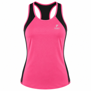 Women Quick Dry Sports Tank <b>Top</b> Breathable Racerback Yoga Vest Mesh Patchwork Workout Gym Running Athletic Sleeveless Clothing - Product Image 1