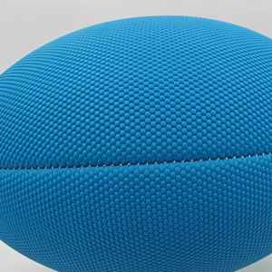 Balón de rugby profesional de cuero resistente cosido a mano, ideal para entrenamiento y partidos, con agarre duradero y personalizado. - Product Image 6