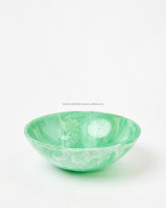 อุปกรณ์ตกแต่งบ้าน Agate Home Accessories' MN EXPORTS ชามงานแต่งงานทำมือจากเรซินธรรมชาติขัดเงา ทนทาน ลายดอกไม้ รูปทรงนางฟ้า - Product Image 3