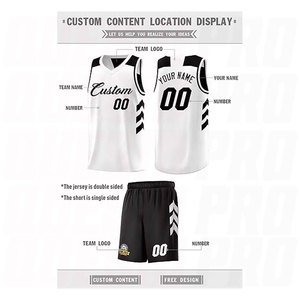 Wholesale Sleeveless OEM Mesh Basketball Uniform Sets Reversible Sublimation Jersey Custom Team Sports Wear Basketball <b>Shirts</b> - Product Image 2