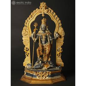 21 "เทพีมะฮอกกานีาหลี่ทองเหลืองไอดอลมุสลิมแบบดั้งเดิมผลิตภัณฑ์เสื้อผ้าและเครื่องประดับ - Product Image 1