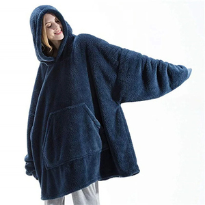 Oversized Fashionable Premium <b>Thick</b> Soft Cozy Sherpa Hoodie <b>Blanket</b> Giant Wearable <b>Blanket</b> Hoodie Christmas for Women - Product Image 3
