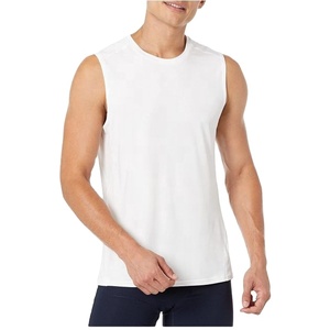 Débardeur de sport décontracté pour hommes débardeur de gymnastique ample pour hommes débardeur Stringer respirant tricoté haut de course - Product Image 4