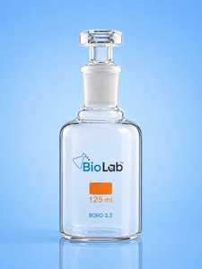 ขวดแก้วคอแคบสำหรับน้ำยา Biolab 1303/BL04 พร้อมจุกปิด สำหรับใช้ในห้องปฏิบัติการ มีหลายขนาด (10 มล.-1000 มล.) - Product Image 2