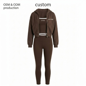 Conjunto de 3 piezas de vestido de tenis y pickleball para mujer, de manga corta, con capucha, leggings cortos hasta la rodilla, de punto, de elastano, para todas las estaciones - Product Image 4