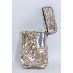 New Arrival Vintage Aluminum Match Case Embossed Floral Design Durable Household Use - Product Image 5