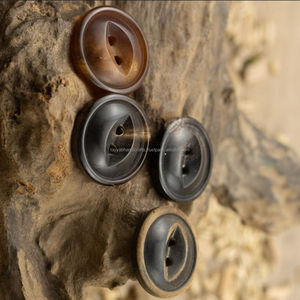 Handmade Buffalo Gawa Horn <b>Button</b> by Tayyab Handicraft Polished Agate Craft from India - Product Image 4