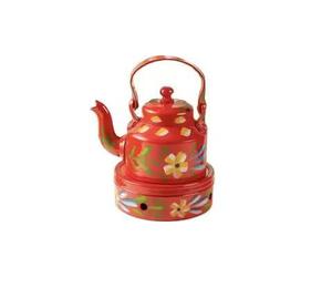 Hand Painted Enamel <b>Tea</b> Kettle Vintage Floral Design Steel Teapot Heat Resistant Stove Top Kettle Decorative Kitchenware - Product Image 2