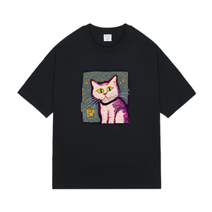 Camiseta de Hombre al por Mayor, Estilo Urbano, Hombros Caídos, 100% Algodón, Transpirable, de Secado Rápido, Corte Holgado, con Estampado Personalizable - Product Image 2
