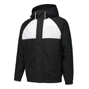 Chaqueta Cortavientos Impermeable con Capucha y Bloques de Color en la Parte Delantera, Diseño Personalizado con Logotipo, para Hombre, Estilo Urbano, para Correr y Actividades al Aire Libre - Product Image 4