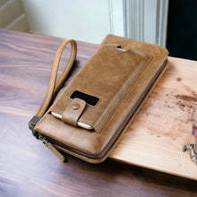 Portefeuille Homme de Luxe Élégant en Cuir Synthétique, Porte-Cartes Fin à Deux Volets, Organisateur de Billets Durable, Tendance Moderne, Imperméable - Product Image 6