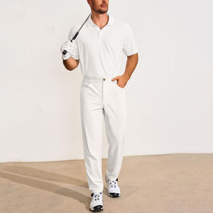Servicio OEM, Pantalones de Golf Casuales de Lona Ligera, Corte Recto, Cintura Media, Estilo Moderno, para Hombre, Ajuste Casual, Elásticos - Product Image 5