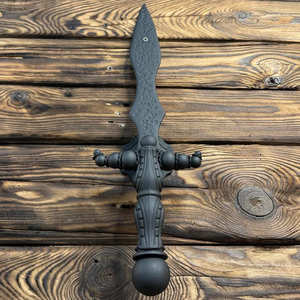 Accesorio de hierro forjado resistente al óxido Iron Nature, superficie con acabado de madera, estilo tradicional, fácil instalación para portones/cercas - Product Image 2