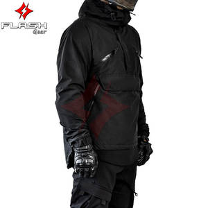 Sudadera con Capucha para Motocicleta de Una Sola Capa Personalizada para Hombre, Armadura CE, Protectores Extraíbles, Poliéster Grueso Transpirable, para Todas las Estaciones, Invierno - Product Image 4