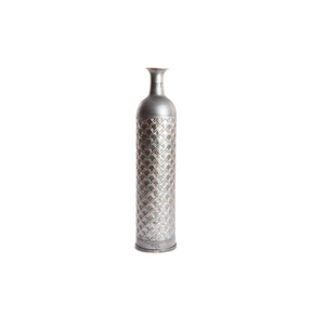 Vase à fleurs en fer de qualité supérieure avec une silhouette contemporaine et une décoration de surface complexe - Product Image 6