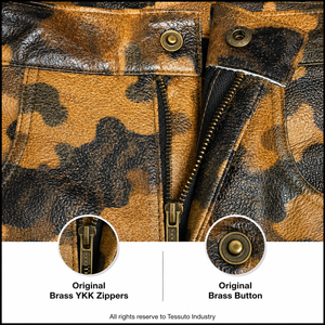 Custom Printed Leather Mid Waist <b>Cargo</b> Long Jorts Men's Camo Knee Length Waterproof Eco-Friendly OEM Private Label Streetwear - Product Image 6