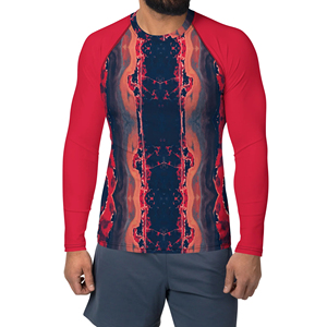 Camiseta de Protección Solar para Hombre, Lisa, Teñida, Fabricada en Fábrica, a Precios Razonables / Camiseta de Protección Solar Personalizada de Manga Larga para Hombre, de Poliéster y Elastano - Product Image 2