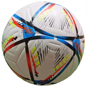 Ballon de football de haute qualité en cuir PU léger et durable, imprimé sur mesure, taille officielle 5, pour entraînement et matchs en intérieur et extérieur - Product Image 1