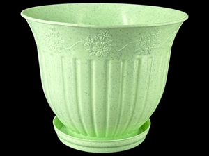 Pot de fleurs en terre cuite Twister 04 No 10 pouces, grand pot en plastique pour l'intérieur, l'extérieur, la maison, le jardin, le balcon - Product Image 2