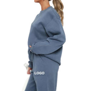 Conjunto Deportivo de Invierno para Mujer, 100% Algodón, Sudadera de Felpa Regular, Pantalones Deportivos Tie Dye, Ropa Deportiva para Gimnasio, Temporada de Otoño, Personalizado OEM - Product Image 5