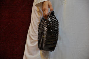 Luxury Handmade Resin Box Clutch With Beaded Handle Evening Party <b>Wedding</b> Statement Handbag For Women Wholesale - Product Image 5