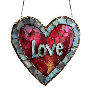Atrapasueños Moderno de Cristal con Forma de Corazón para el Hogar, Decoración de Ventana de Vidrio Acrílico, Regalo Colgante - Product Image 3