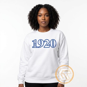 เสื้อสเวตเชิ้ตคอกลมทรงปกติสำหรับผู้หญิง Zeta Phi Beta แบบปักลาย ดีไซน์ล่าสุดสำหรับฤดูหนาว ผลิตตามสั่งขายส่ง - Product Image 3