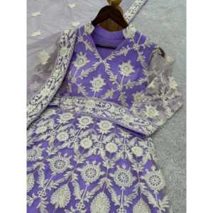 Vestido Anarkali de diseñador y Dupatta elegante para fiestas Ropa y accesorios musulmanes tradicionales - Product Image 6