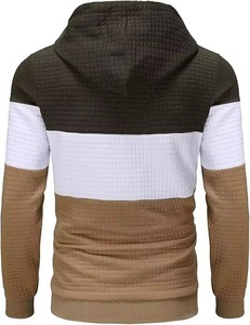 Pull-over décontracté pour homme 2026, en maille tissée, haute qualité, taille européenne, à capuche unie, 100 % polyester, hiver, avec logo personnalisé, doublure en jersey - Product Image 6
