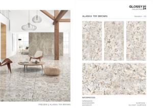 Carreaux de porcelaine les plus vendus, finition brillante, en format 60x120cm, 600x1200mm, 24x48, pour murs et sols intérieurs modernes. - Product Image 5