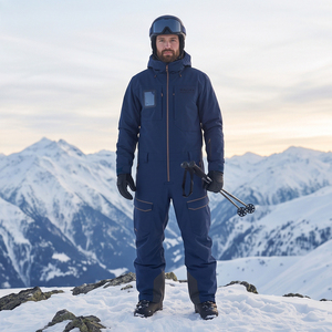 Combinaison pour homme MALUZA INDUSTRIES, imperméable, coupe-vent, respirante, isolée, à capuche, pour l'hiver, vêtements de neige pour l'extérieur - Product Image 5