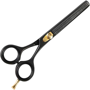 Tijeras de Entresacar Cabello de Acero Inoxidable de 6'' con Punta Ciega para Diestros, Uso en Salón de Belleza, Bajo MOQ, Logotipo Personalizado, Proveedor OEM - Product Image 2