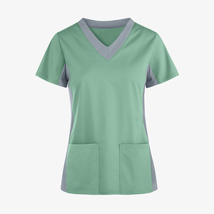 LEDBURY 72%Polyester/21%Rayon/7%Spandex Knitted Unisex Nursing Wear <b>Scrub</b> <b>Top</b> Needle Detection High Quality Wholesale OEM - Product Image 1