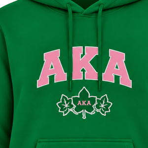   Sudadera con Capucha Rosa Heritage para Mujer con Letras Griegas Bordadas y Detalle 1908, Sudadera Informal de Felpa Suave - Product Image 5