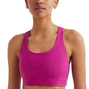 Sujetador Deportivo Cómodo para Mujer, Suave y Elástico, con Relleno, para Yoga, Gimnasio, Fitness, Personalizable, Top de Yoga sin Costuras para Mujer - Product Image 1