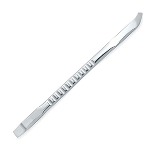 Stainless Steel Double Head Nail Cuticle Pushers Flat <b>Square</b> Tip With Grooved Handle <b>Mirror</b> Finish Reusable Cuticle Pushers - Product Image 5