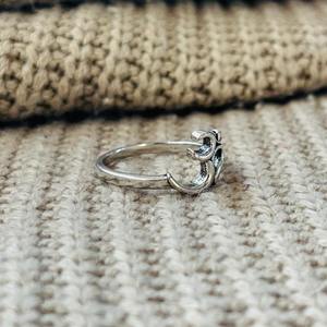 Bague Om en laiton plaqué argent pour le yoga, la méditation, symbole religieux hindou, unisexe, certifiée, vente en gros - Product Image 4