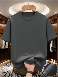 เสื้อยืดผู้ชายสตรีทแวร์แห้งเร็ว ขนาดและสีตามสั่ง น้ำหนักเบา คุณภาพสูง ดีไซน์ใหม่ เสื้อยืดแบบสั่งทำ - Product Image 2