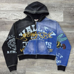 Sweat à capuche épais pour homme, streetwear personnalisé, coupe oversize, en molleton de coton, prix usine - Product Image 2