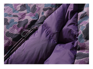 Custom Camo Printed Men's Winter Outdoor <b>Waterproof</b> Zipper Closure <b>Coat</b> Down Jacket Warm Thick <b>Padded</b> Bubble Puffer - Product Image 5