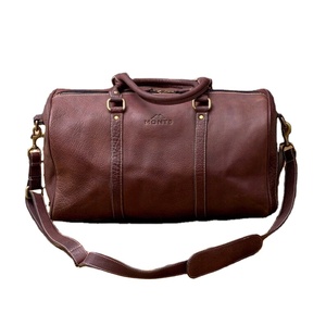 Bolso de Mano de Cuero Genuino para Ordenador Portátil, Bolsa de Deporte con Diseño de Caramelo, Estilo Vintage, para Viaje Nocturno, Unisex - Product Image 1