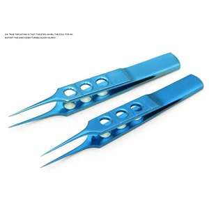 Pinzas Oftálmicas, Micropinzas, Pinzas para Cirugía Plástica de Doble Párpado, Pinzas para Extracción de Grasa, 8.5cm, Pinzas de Acero y Titanio - Product Image 4