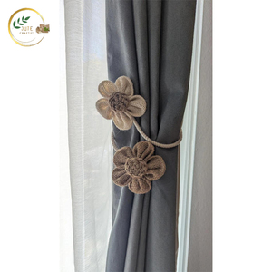 Sujetadores de Cortinas de Yute de Fibra Natural – Elegantes Sujetadores de Cortinas Hechos a Mano para Decoración Interior Moderna - Product Image 2