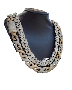 สร้อยคอเงินชุบคุณภาพสูงแบบ Cuban Link ดีไซน์หรูหราสำหรับทุกเพศ จากอินเดีย - Product Image 1